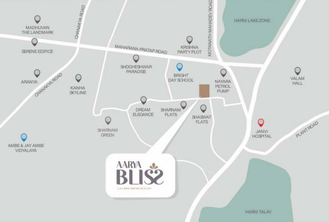 aarya bliss Location Plan