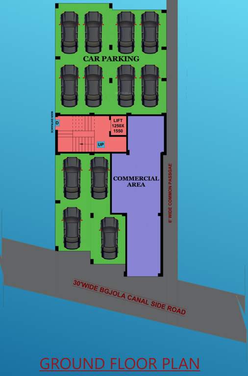  mitra apartment Mitra Apartment Ground Cluster Plan