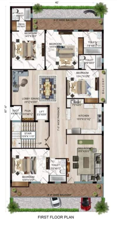 super luxury floors Super Luxury Floors Cluster Plan from 1st to 4th Floor