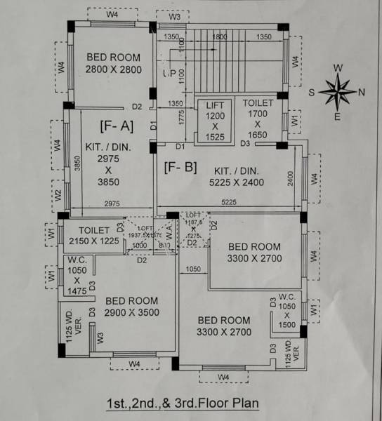  premtirtha Premtirtha Cluster Plan from 1st to 3rd Floor
