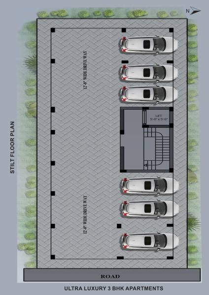  apartments Apartments Cluster Plan
