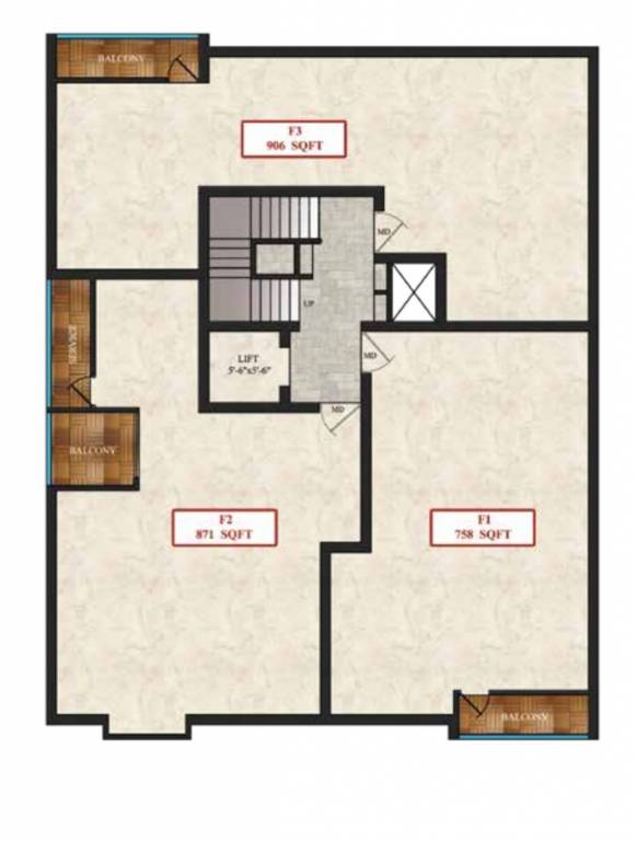  twin Twin Star Cluster Plan for 1st Floor