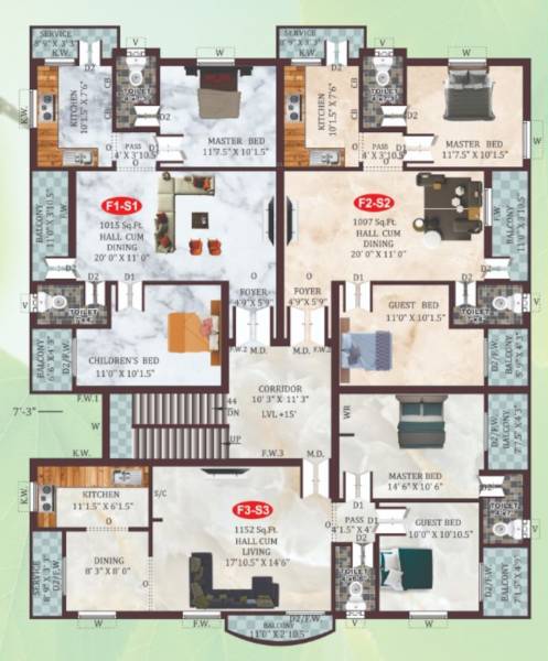  sri-vignesh Sri Vignesh Cluster Plan For Typical Floor