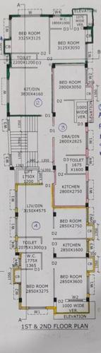  saswata-apartment Saswata Apartment Cluster Plan from 1st to 2nd Floor