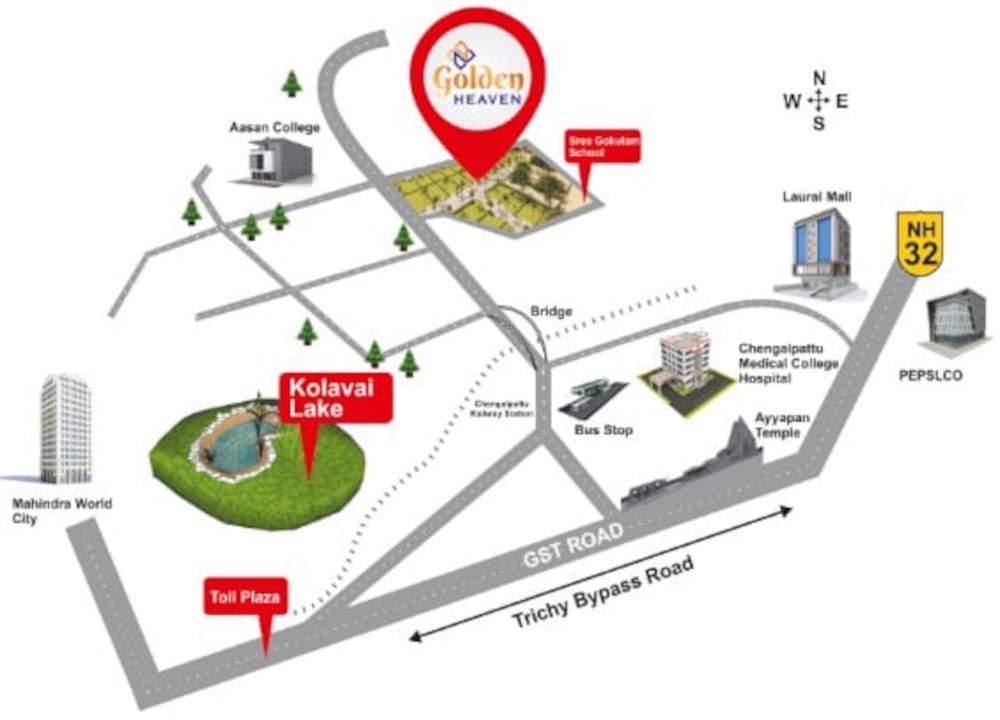  golden heaven Location Plan