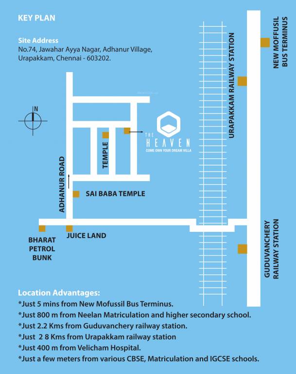  the heaven Location Plan