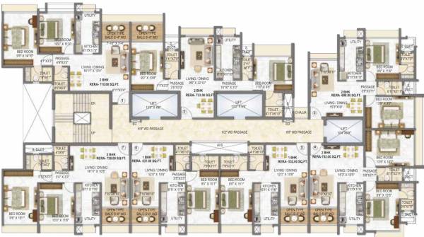  vrindavan Cluster Plan For 17th Floor