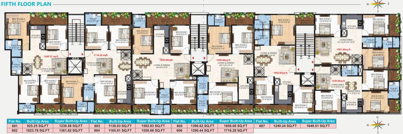  city empire City Empire Cluster Plan For 5th Floor