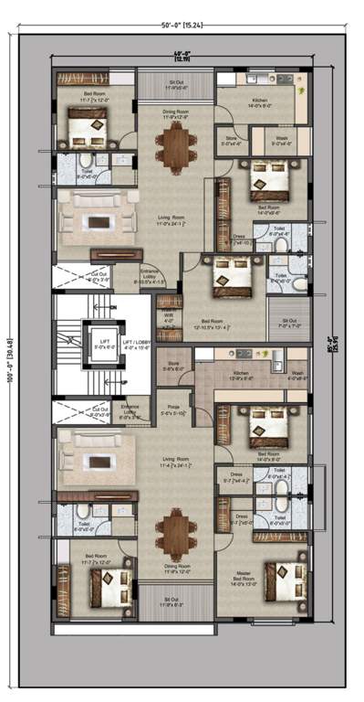  anugrahaa Anugrahaa Cluster Plan from 1st to 3rd Floor