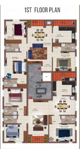  krishna-ganga Krishna Ganga Cluster Plan for 1st Floor