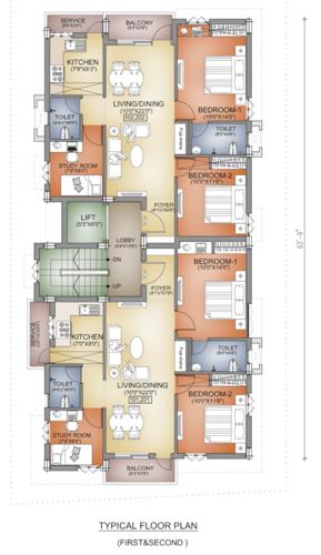  anugraha Anugraha Cluster Plan from 1st to 2nd Floor