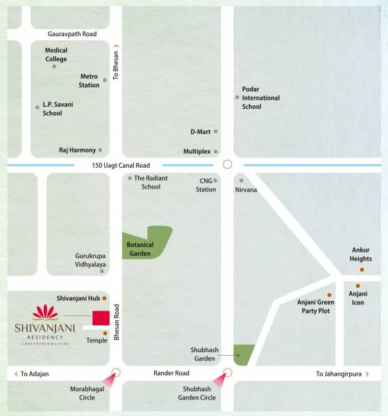 shivanjani-residency Location Plan
