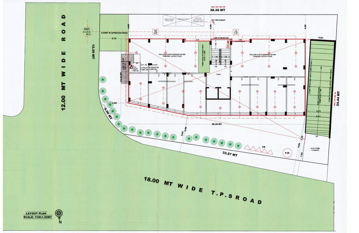  platinum Parshwa Platinum Cluster Plan for ground Floor