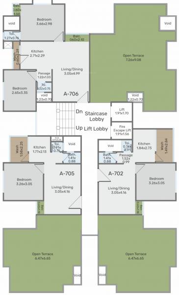  varniraj-palk Block A Cluster Plan For 7th Floor