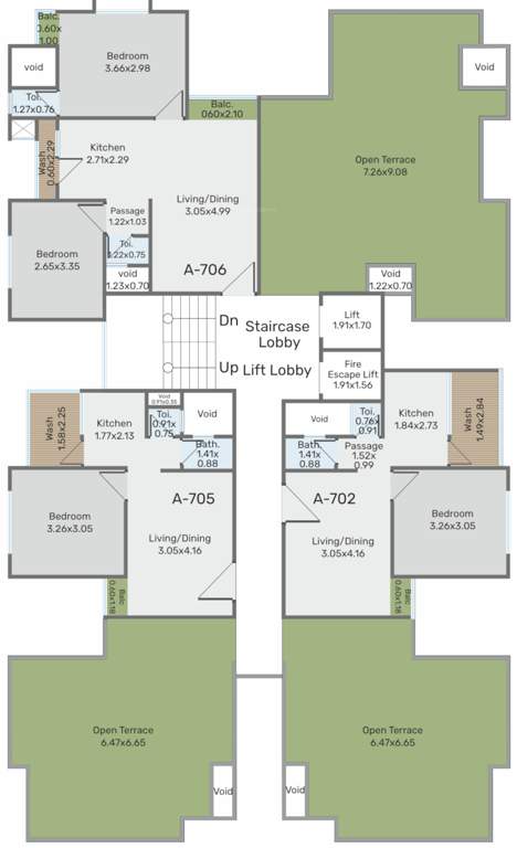  varniraj palk Block A Cluster Plan For 7th Floor