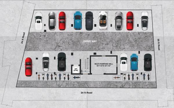  vaikunth Block A And B Cluster Plan For Ground Floor