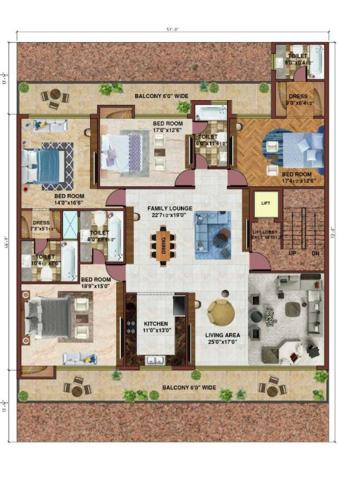  high-end-460sq-yd Swastik High End 460SQ YD Cluster Plan