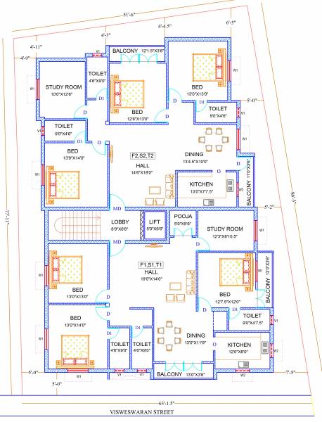  vishwakarma Vishwakarma Cluster Plan For Typical Floor Plan
