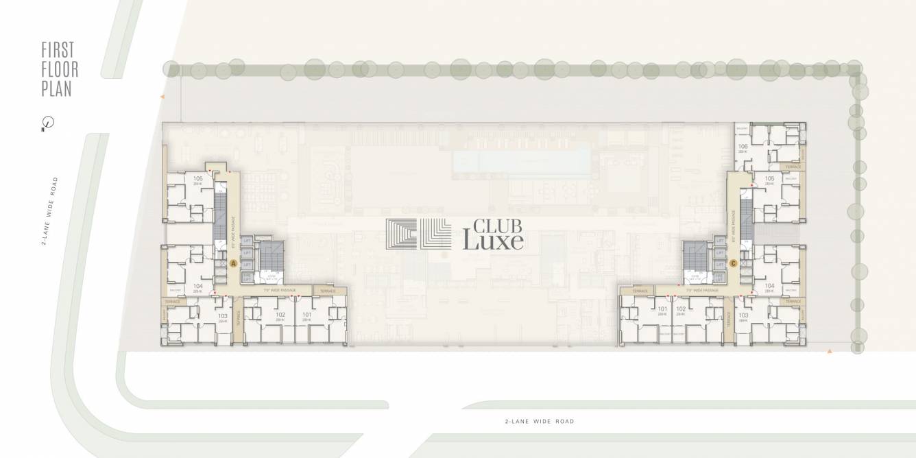 north sky Block A Cluster Plan