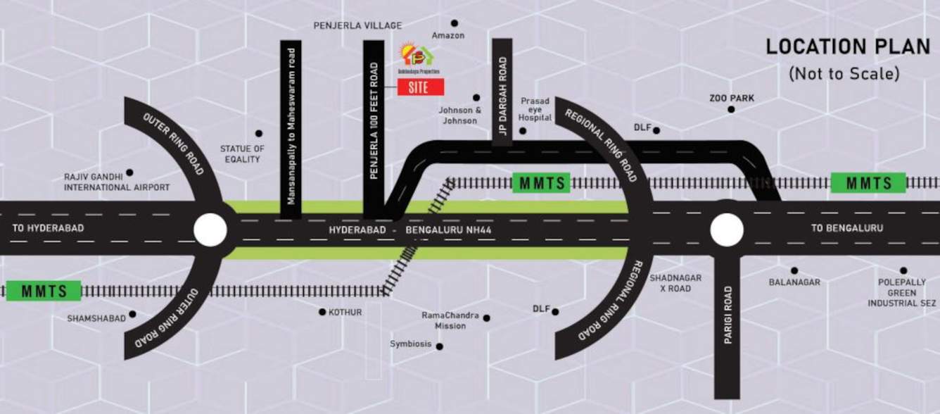  nandanavanam farm plots Location Plan