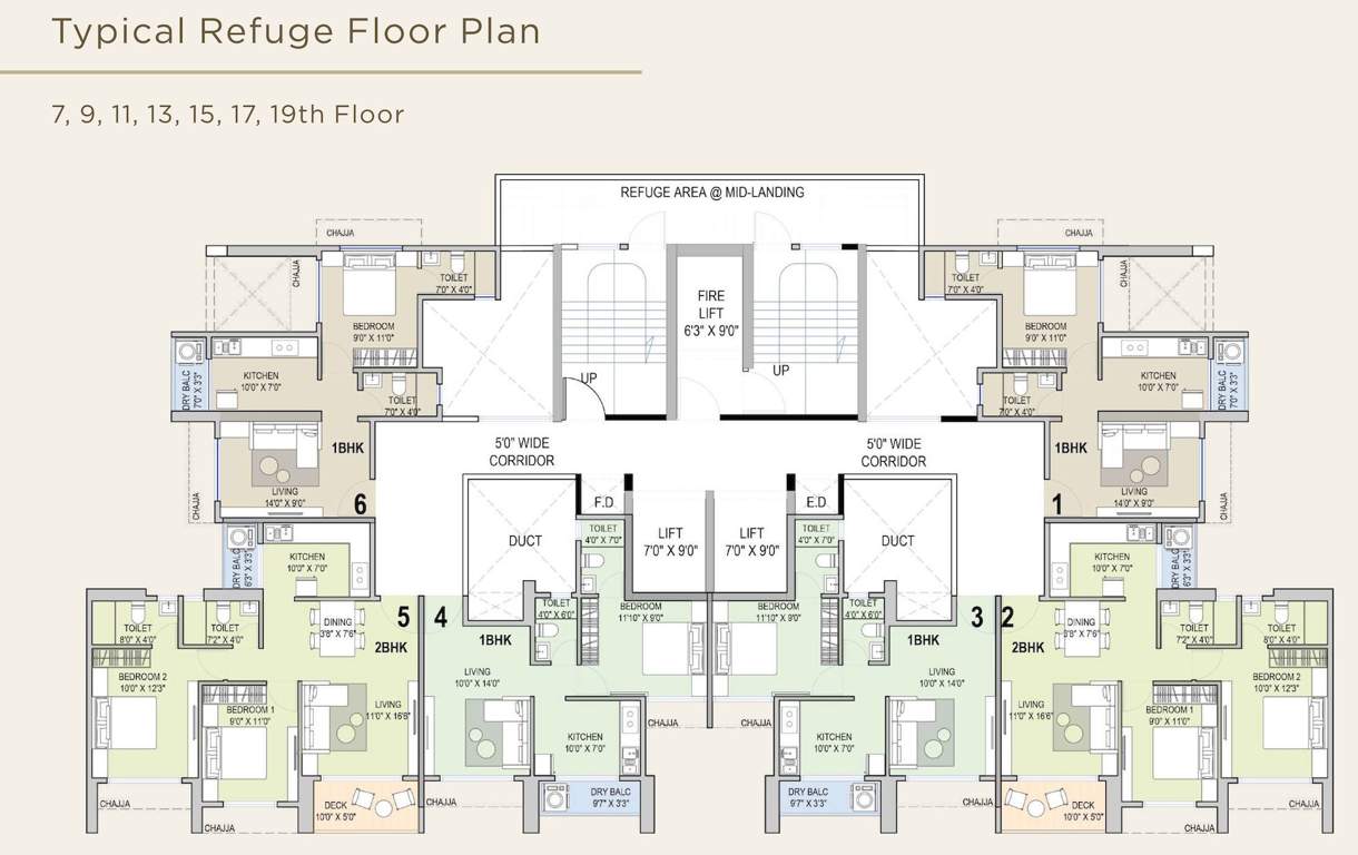 nisarg aura Nisarg Aura Cluster Plan From 7th, 9th, 11th, 13th, 15th, 17th, 19th Floor
