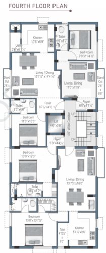  sree-nivasam Sree Nivasam Cluster Plan for 4th Floor