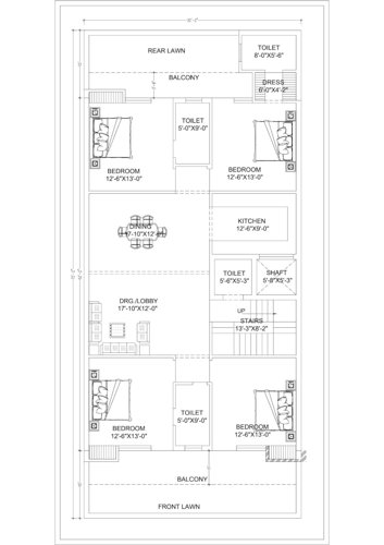 Construction 2300 Sq Ft Cluster Plan from 1st to 4th Floor construction-2300-sq-ft- Construction 2300 Sq Ft Cluster Plan from 1st to 4th Floor