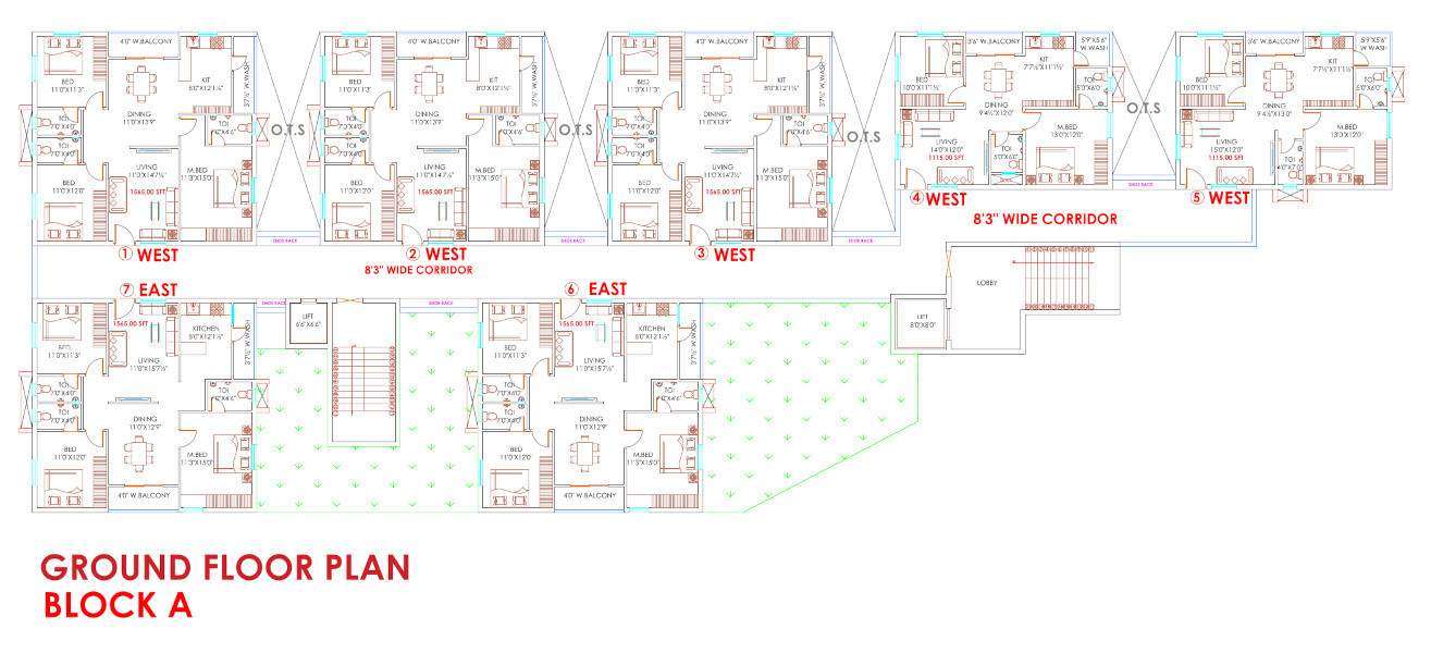  arcade Block A Cluster Plan For Ground Floor