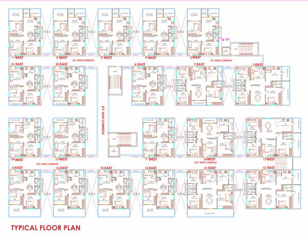  arcade Block B Cluster Plan For Typical Floor