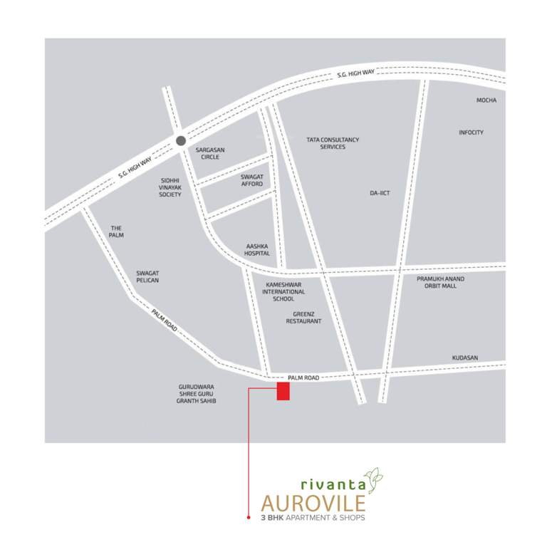  rivanta aurovile Location Plan