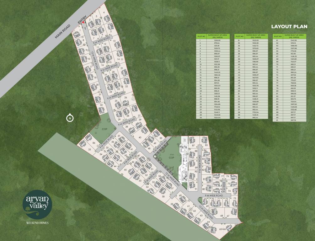  aryan valley Layout Plan