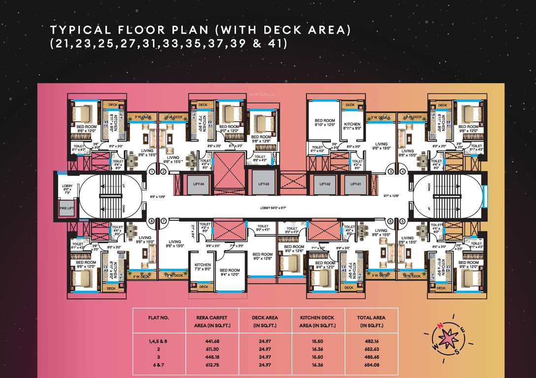  supremo phase i salvia d wing Phase I Salvia D Wing Cluster Plan from 21th to 41th Floor