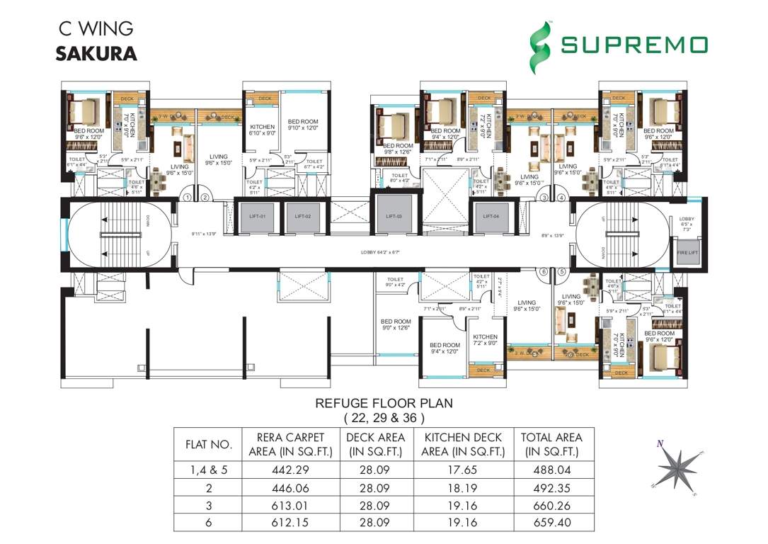  supremo phase i salvia d wing Phase I Salvia D Wing Cluster Plan from 22th to 36th Floor