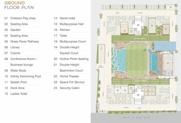  keystone-skyvillas-xl Tower A, B Ground Cluster Plan
