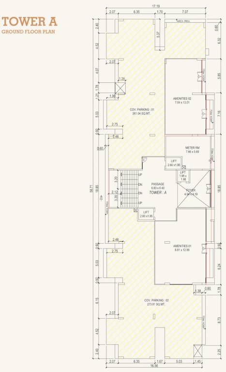 keystone skyvillas xl Tower A Ground Cluster Plan