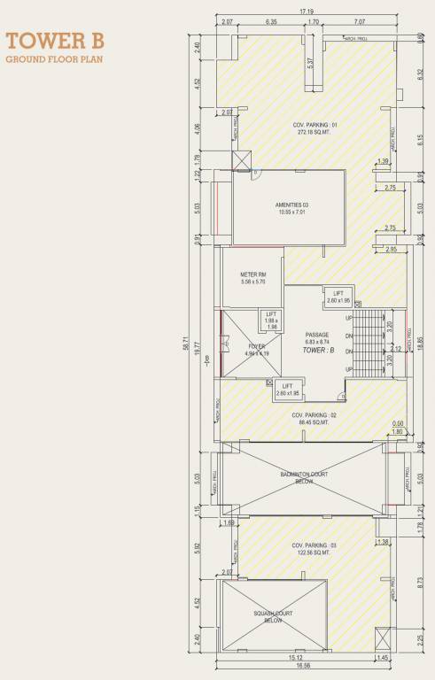 keystone skyvillas xl Tower B Ground Cluster Plan