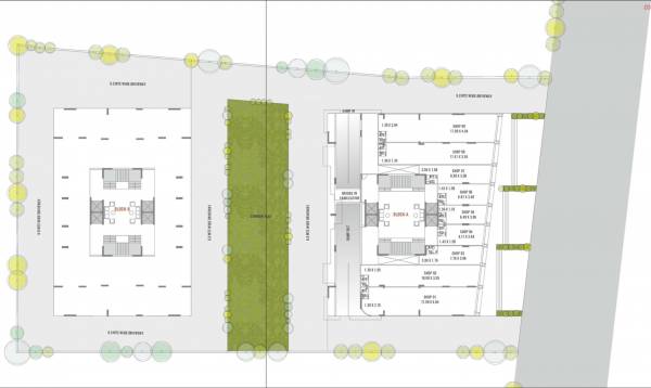 Block A And B Cluster Plan For Ground Floor sky-view Block A And B Cluster Plan For Ground Floor