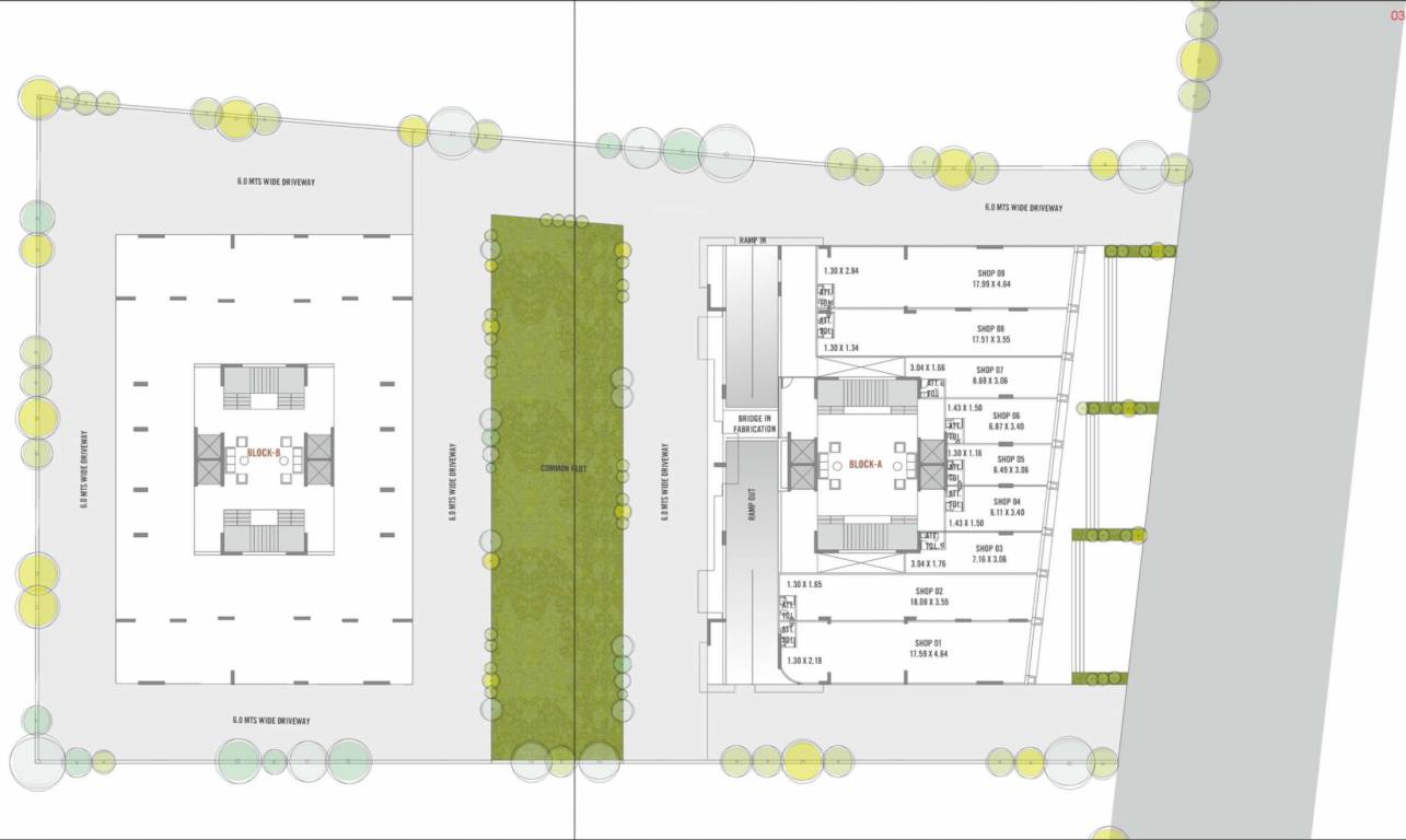  sky view Block A And B Cluster Plan For Ground Floor