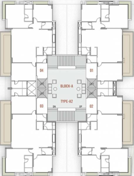 Block A Cluster Plan From 3rd, 6th To 9th Floor sky-view Block A Cluster Plan From 3rd, 6th To 9th Floor