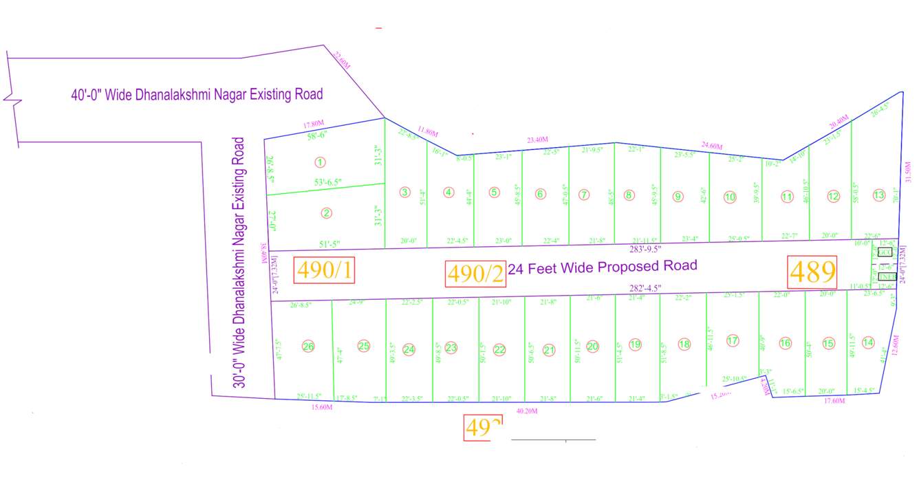  a v garden Layout Plan