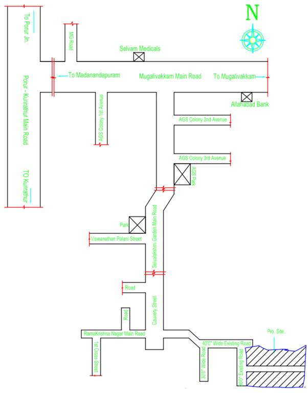 a v garden Location Plan