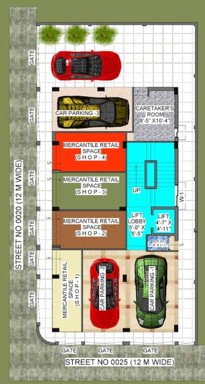  susanta nivas Susanta Nivas Cluster Plan For Ground Floor
