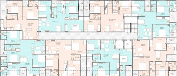  pashrvnath-4 Pashrvnath 4 Cluster Plan For Typical Floor Plan
