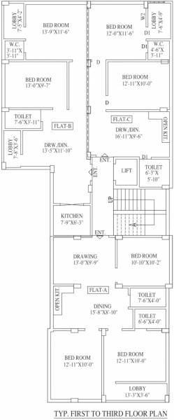  surya-toron Surya Toron Cluster Plan from 1st to 3rd Floor
