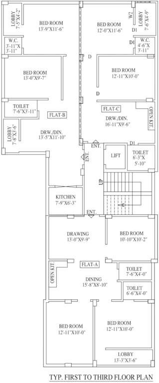  surya toron Surya Toron Cluster Plan from 1st to 3rd Floor