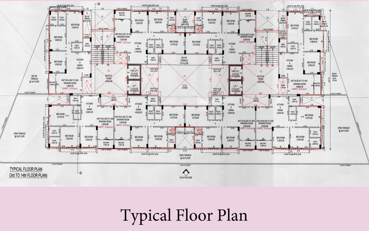  shree vishnudhara aashiyana Block A & B Cluster Plan