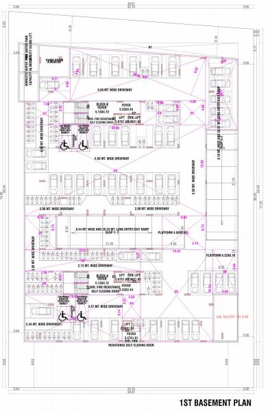  spacelink A, B First Basement Cluster Plan