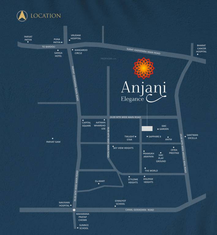 anjani elegance Location Plan