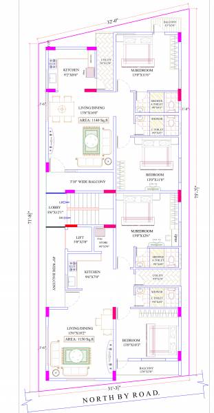  sumukha-samrudhi Building A & B  Cluster Plan