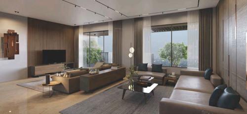  the-gold-sky-villa Living Area